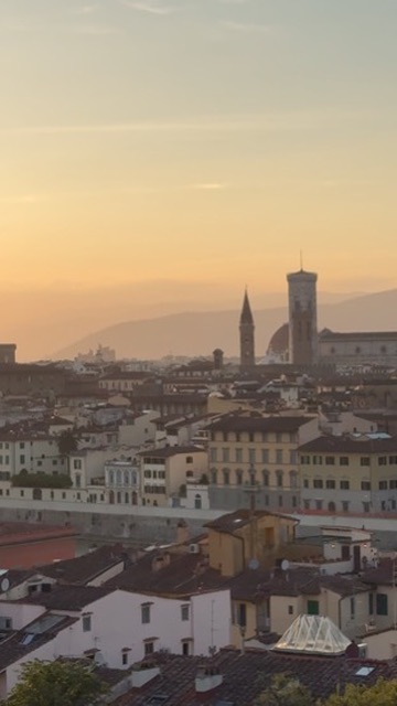 Florence sunset skyline