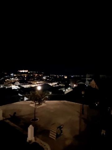 City lights at night