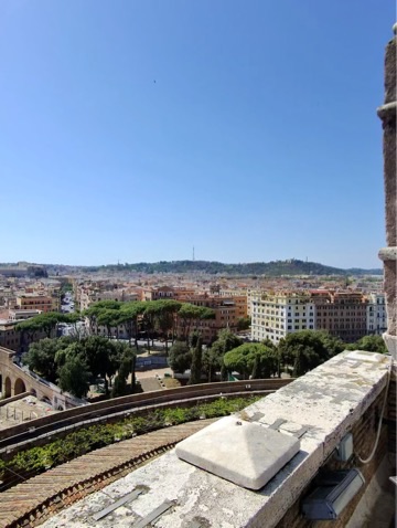 Rome rooftop panorama