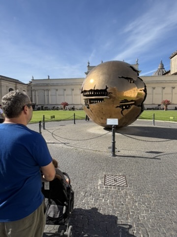 Vatican courtyard sphere